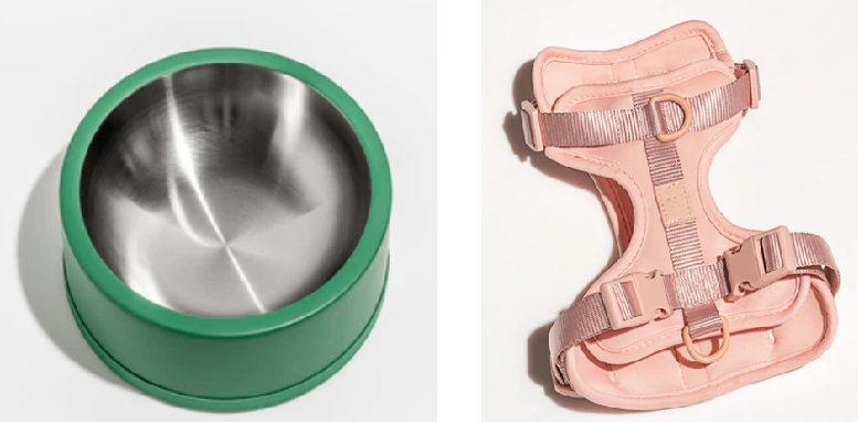 Collapsible Travel Bowls and Harnesses